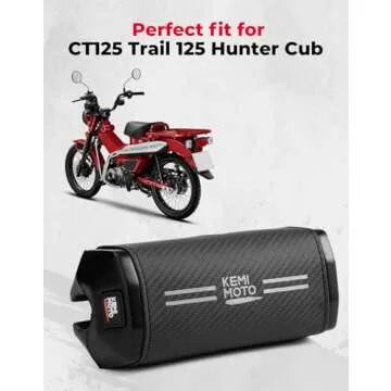 KEMIMOTO Motorcycle Seat Pad Compatible with CT125 Trail 125 Hunter Cub 2021 2022 2023 2024 2025 Motorcycle Seat Protector Pad