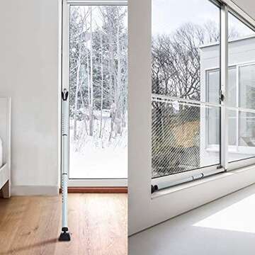 Adjustable Door Security Bar for Home Safety and Peace of Mind