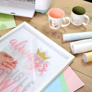 Con-Tact Brand Creative Clear Covering, Versatile and Self-Adhesive Shelf Liner, Semi-Transparent Privacy Film, Protective Clear Vinyl, 18'' x 9', Clear Matte