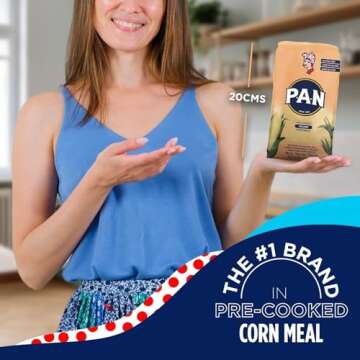 P.A.N. Yellow Corn Meal – Pre-cooked Gluten Free and Kosher Flour for Arepas (2.2 lb/Pack of 1)