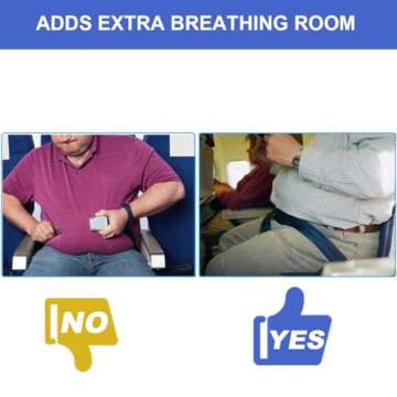 Idpoo Airplane Seat Belt Extender - FITS SOUTHWEST AIRLINE OLD 737-700 - SeatBelt Extension Adjustable 7-25" Length - E8 Safety Certified (Type B)