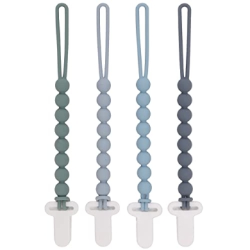 Stylish Silicone Pacifier Clips - Safe for Newborns