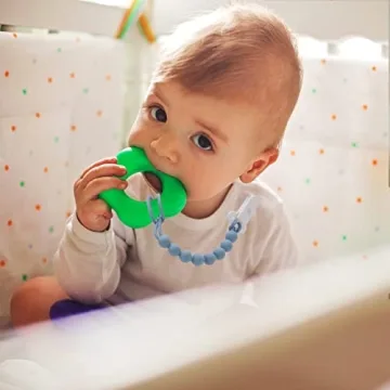 Stylish Silicone Pacifier Clips - Safe for Newborns