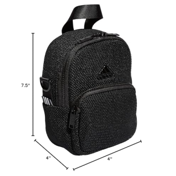 Adidas Women's Convertible Mini Backpack Black Stylish & Durable