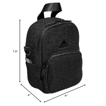 Adidas Women's Convertible Mini Backpack Black Stylish & Durable
