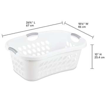 Durable Easy Carry Laundry Basket with Ventilation Holes