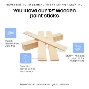 Versatile 12 Inch Paint Sticks for Crafts & More