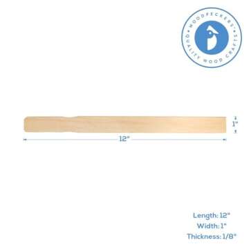 Versatile 12 Inch Paint Sticks for Crafts & More