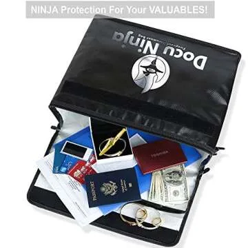 Waterproof Fireproof Document Bag for Home Safety