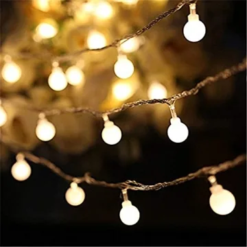 RaThun Globe String Lights - 49ft 100 LED Indoor-Outdoor Decor