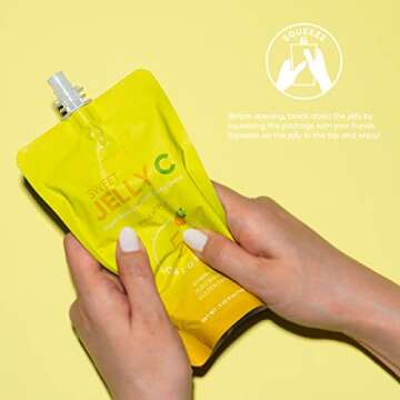 EVERYDAZE Sweet Jelly C Konjac Jelly | Pineapple | Vegan, Gluten Free, Sugar Free, Low Calorie | Healthy Drinkable Fruit Snack | 10 Pack Box Food Drink Pouch