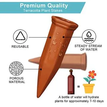 FAMILy Plant Watering Stakes - Eco-Friendly Self Watering Spikes