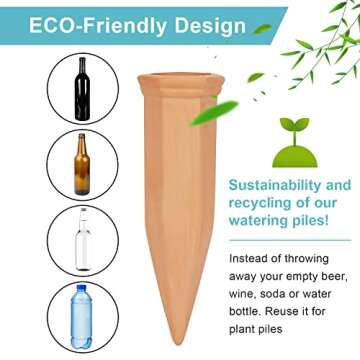 FAMILy Plant Watering Stakes - Eco-Friendly Self Watering Spikes