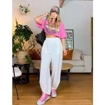 Tomosc Womens Harem Pants for Effortless Style and Comfort