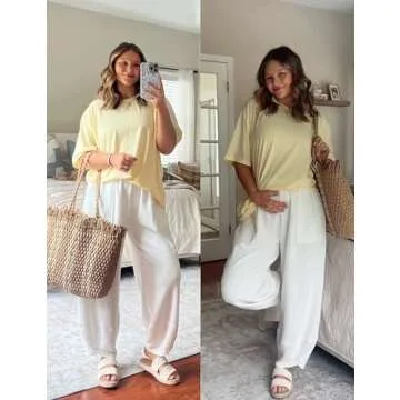 Tomosc Womens Harem Pants for Effortless Style and Comfort