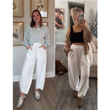 Tomosc Womens Harem Pants for Effortless Style and Comfort