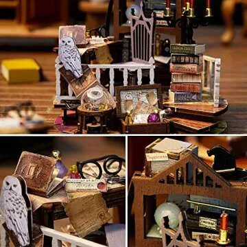 Spilay DIY Miniature Dollhouse Kit with LED and Dust Cover