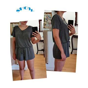 Avidlove Women's Shorts Pajama Set Short Sleeve Sleepwear Nightwear PJS S-XXL,Grey,X-Large