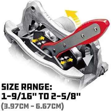 JDT Brake Caliper Press,Ratchet Brake Caliper Piston Spreader Tool