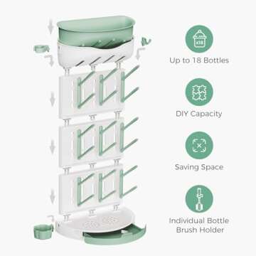 Momcozy Large Bottle Drying Rack for Easy Feeding