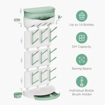 Momcozy Large Bottle Drying Rack for Easy Feeding
