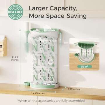 Momcozy Large Bottle Drying Rack for Easy Feeding
