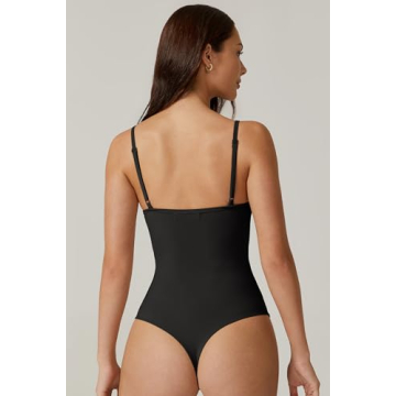 QINSEN Women's Sexy Cami Bodysuit for Effortless Style
