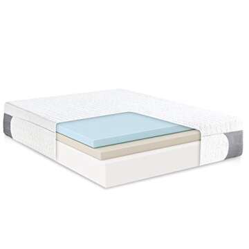 Classic Brands 410167-1160 Cool Gel 1.0 Ultimate Gel Memory Foam 14-Inch Mattress with BONUS 2 Pillows, King, White