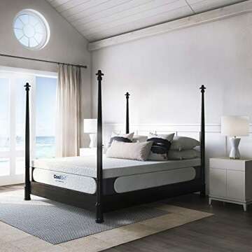 Classic Brands 410167-1160 Cool Gel 1.0 Ultimate Gel Memory Foam 14-Inch Mattress with BONUS 2 Pillows, King, White