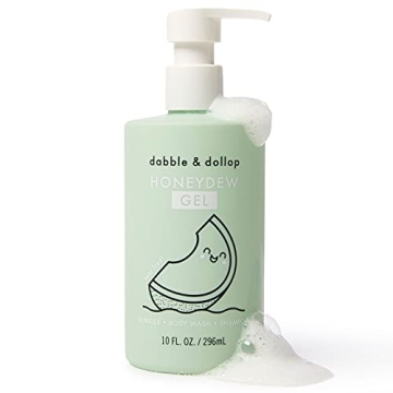 Dabble & Dollop Honeydew Gel 3-in-1 for Kids Bathing