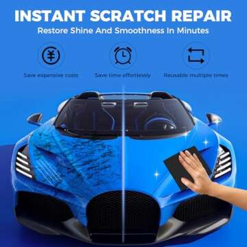 Huotwoe Car Scratch Remover - Nano Sparkle Cloth for Vehicle Care