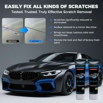 Huotwoe Car Scratch Remover Nano Sparkle Cloth for All Cars
