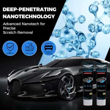 Huotwoe Car Scratch Remover Nano Sparkle Cloth for All Cars