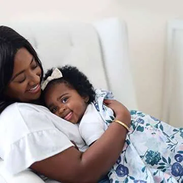 aden + anais Essentials Muslin Swaddle Blankets for Baby Girls and Boys, Newborn Receiving Blanket for Swaddling, 100% Cotton Baby Swaddle Wrap, 4 Pack, Flowers Bloom