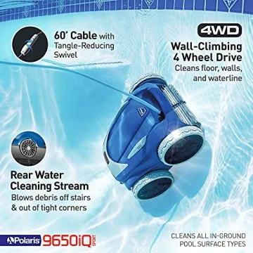 Polaris 9650iQ Sport Smart Robotic Pool Cleaner