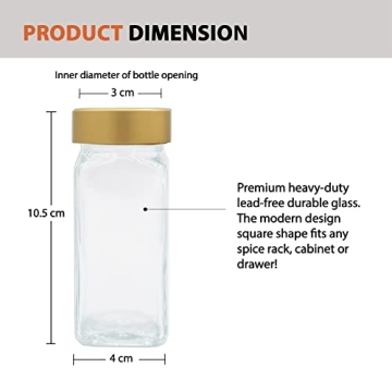 Elegant AYOUSIN 24 Spice Jars Set for Organized Kitchens