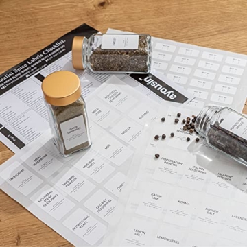 Elegant AYOUSIN 24 Spice Jars Set for Organized Kitchens