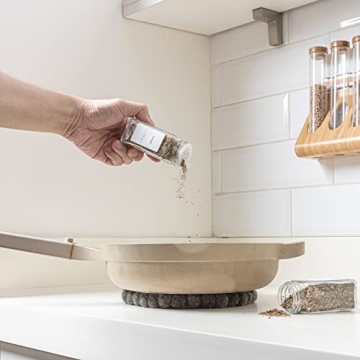 Elegant AYOUSIN 24 Spice Jars Set for Organized Kitchens