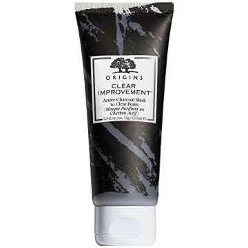 Origins Best in Facial Masks Set - Charcoal Mask to Clear Pores, Drink Up Intensive Overnight Hydrating Mask, Retexturizing Mask with Rose Clay (Each 3.4 oz)