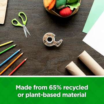 Eco-friendly Scotch Magic Greener Tape with 6 dispensers