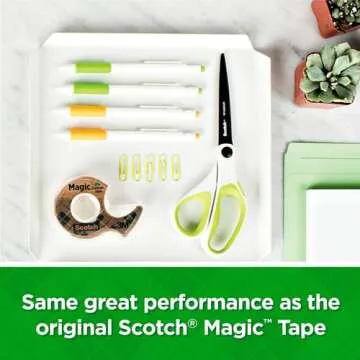 Eco-friendly Scotch Magic Greener Tape with 6 dispensers
