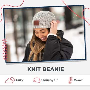 Love Your Melon Beanie for Men & Women - 100% Cotton Winter Beanies Hats - Cool Knit Hat Skull Cap (Black Speckled)