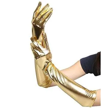 Elegant DreamHigh Satin Gloves for Women - 17" Long