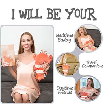 Infowush 15" Lobster Heating Pad for Cramps and More