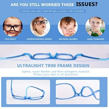 Blue Light Blocking Glasses for Kids - FONHCOO