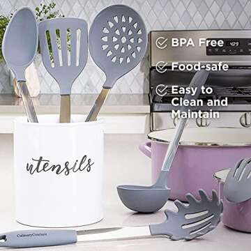 Culinary Couture Kitchen Utensils Set - Stylish & Durable