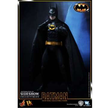 Hot Toys Batman 1989 Movie Masterpiece Collector's 1/6 Scale Action Figure Complete with Accessories