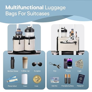 Convenient Extra Luggage Cup Holder for Travelers