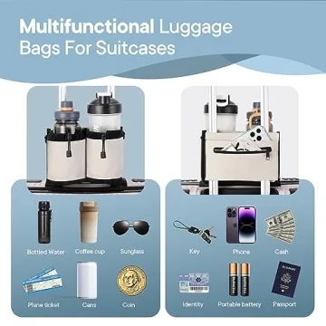 Convenient Extra Luggage Cup Holder for Travelers