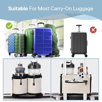 Convenient Extra Luggage Cup Holder for Travelers